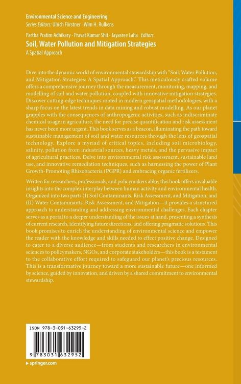 Produktbild: Soil, Water Pollution and Mitigation Strategies
