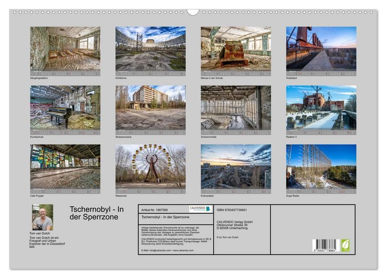 Produktbild: Tschernobyl - In der Sperrzone (Wandkalender 2026 DIN A2 quer), CALVENDO Monatskalender