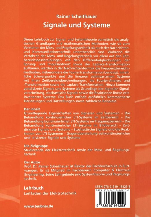 Produktbild: Signale und Systeme