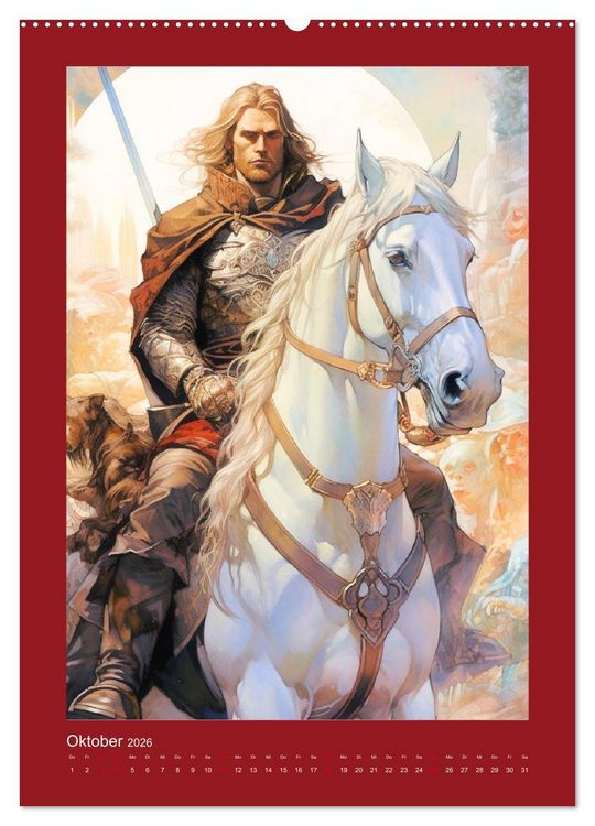 Produktbild: Die Anderswelt. Mystische Gestalten aus dem Mittelalter (hochwertiger Premium Wandkalender 2026 DIN A2 hoch), Kunstdruck in Hochglanz