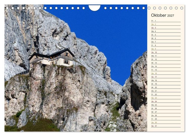 Produktbild: Weltnaturerbe DOLOMITEN (Wandkalender 2027 DIN A4 quer), CALVENDO Monatskalender