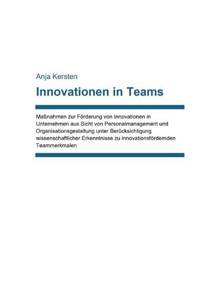 Produktbild: Innovationen in Teams