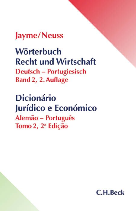 Produktbild: W&ouml;rterbuch Recht und Wirtschaft Band II: Deutsch - Portugiesisch