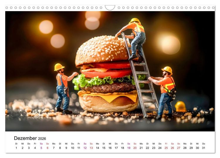 Produktbild: Winzige Welten - die kleinen Helfer des Jahres (Wandkalender 2026 DIN A3 quer), CALVENDO Monatskalender