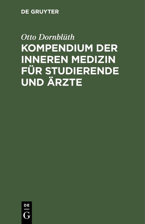 Produktbild: Kompendium der inneren Medizin f&uuml;r Studierende und &Auml;rzte