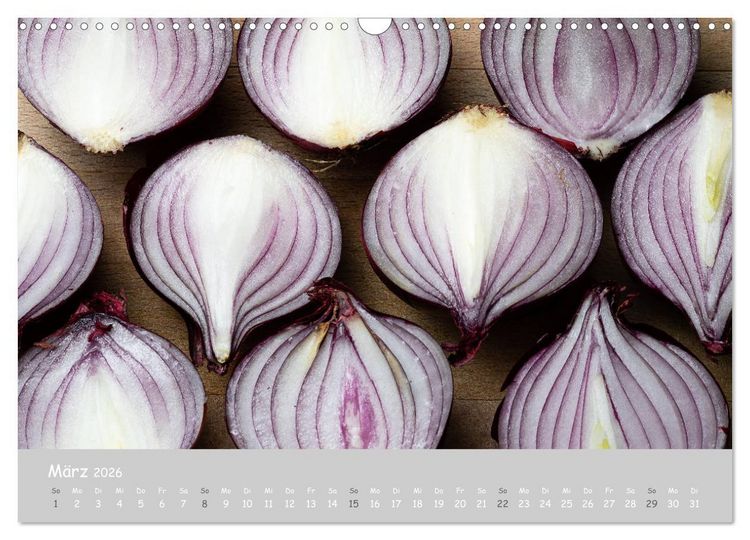Produktbild: authentic FOOD art Obst und Gem&uuml;se (Wandkalender 2026 DIN A3 quer), CALVENDO Monatskalender