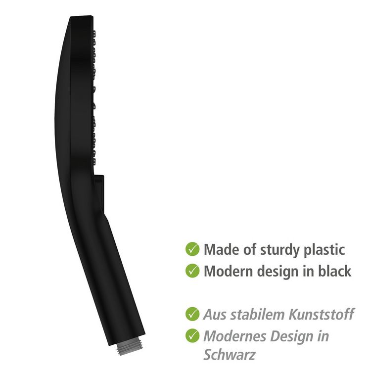 Produktbild: Duschkopf Mod. Ultimate Shower Schwarz/Grau, &Oslash; 13 cm