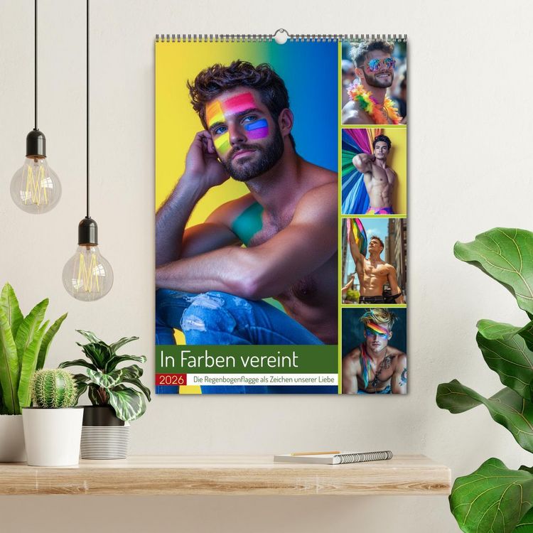 Produktbild: In Farben vereint (Wandkalender 2026 DIN A2 hoch), CALVENDO Monatskalender