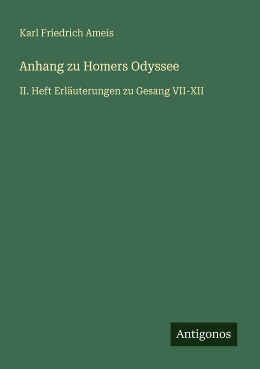Produktbild: Anhang zu Homers Odyssee