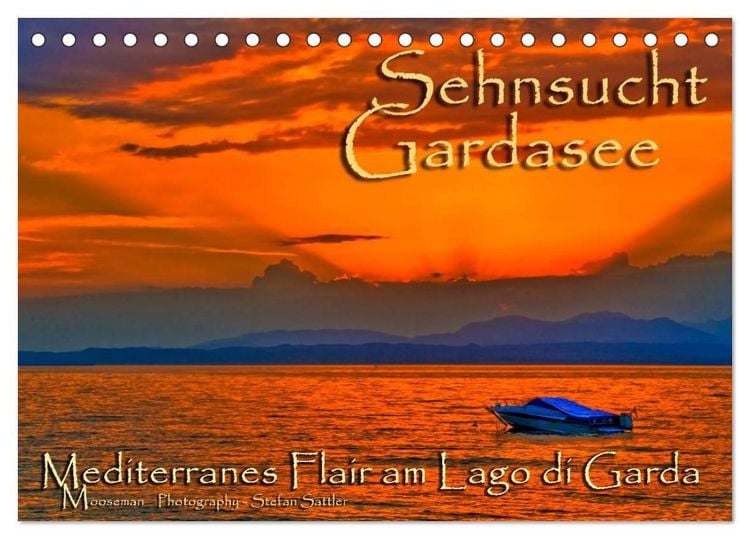 Produktbild: Sehnsucht Gardasee - Mediterranes Flair am Lago di Garda (Tischkalender 2027 DIN A5 quer), CALVENDO Monatskalender