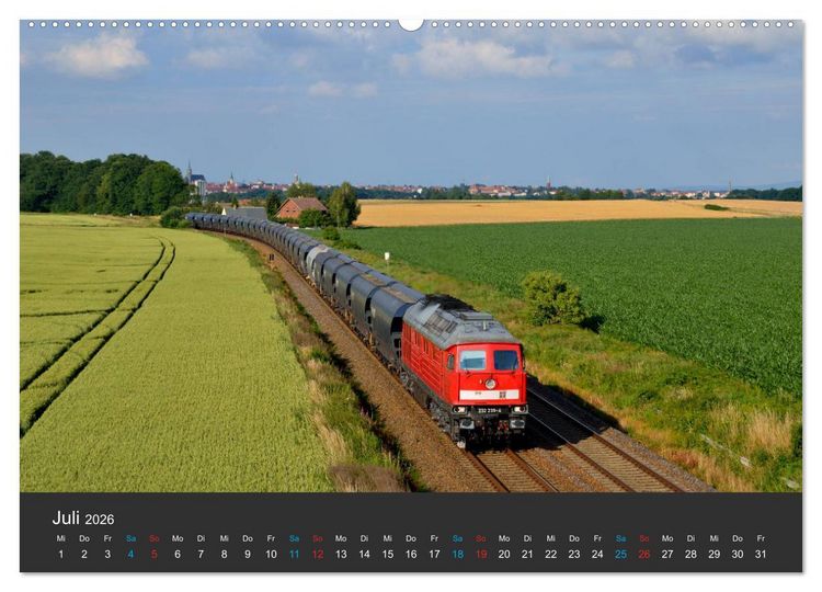 Produktbild: Oberlausitzer Eisenbahnen 2026 (hochwertiger Premium Wandkalender 2026 DIN A2 quer), Kunstdruck in Hochglanz