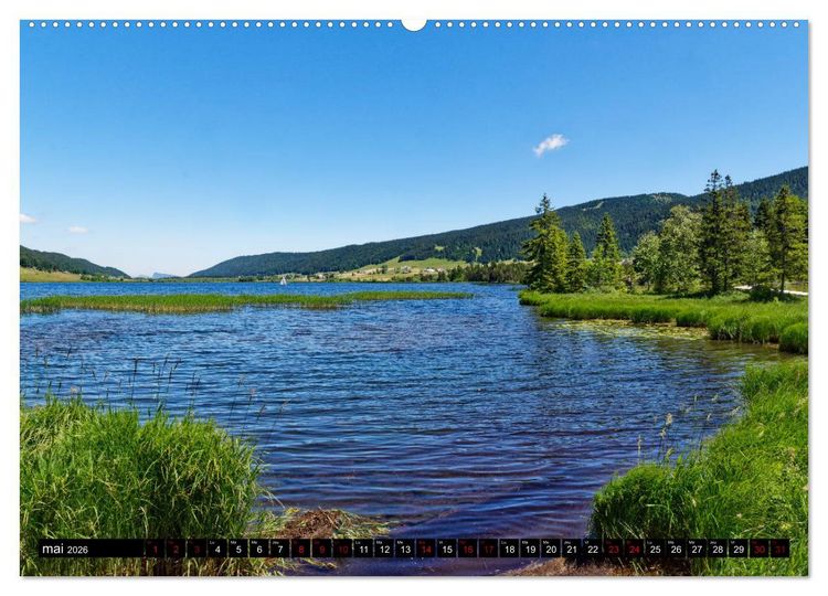 Produktbild: Au fil du temps... Du Jura aux Alpes (Calendrier mural 2026 DIN A2 vertical) calendrier de bureau