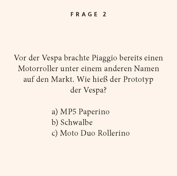 Produktbild: Vespa-Quiz