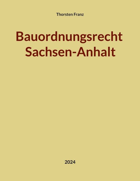 Produktbild: Bauordnungsrecht Sachsen-Anhalt