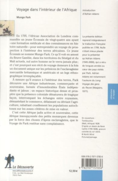 Produktbild: Voyage dans l'int&eacute;rieur de l'Afrique : 1795-1797