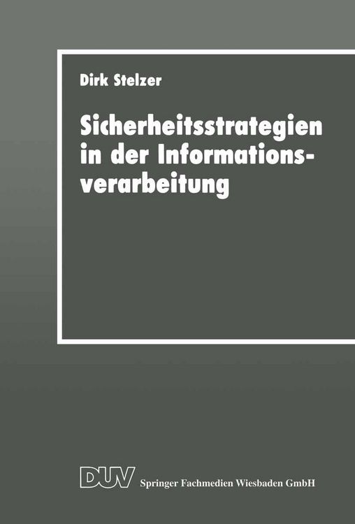 Produktbild: Sicherheitsstrategien in der Informationsverarbeitung