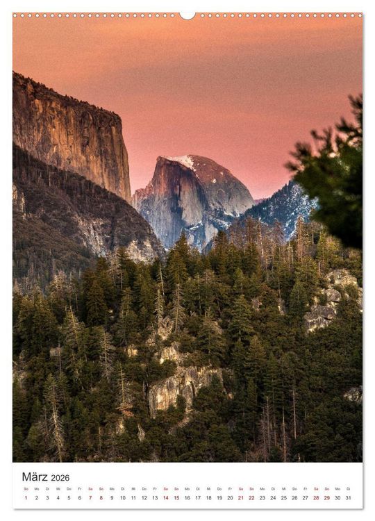 Produktbild: Yosemite Nationalpark - Einer der sch&ouml;nsten Orte der Welt. (Wandkalender 2026 DIN A2 hoch), CALVENDO Monatskalender