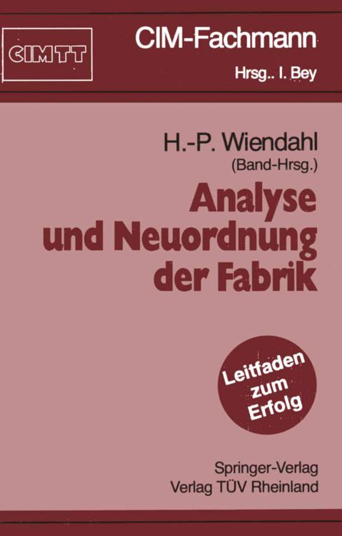 Produktbild: Analyse und Neuordnung der Fabrik