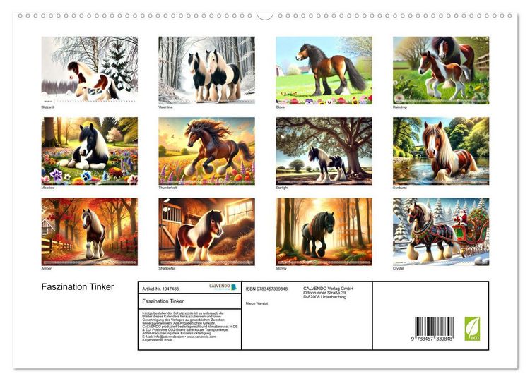 Produktbild: Faszination Tinker (hochwertiger Premium Wandkalender 2026 DIN A2 quer), Kunstdruck in Hochglanz
