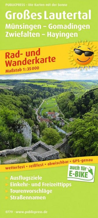 Produktbild: Gro&szlig;es Lautertal, M&uuml;nsingen - Gomadingen - Zwiefalten - Hayingen 1:35 000