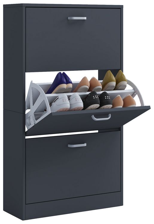 Produktbild: Holz Regal Schuhschrank Schuhkipper Serie Sipos L