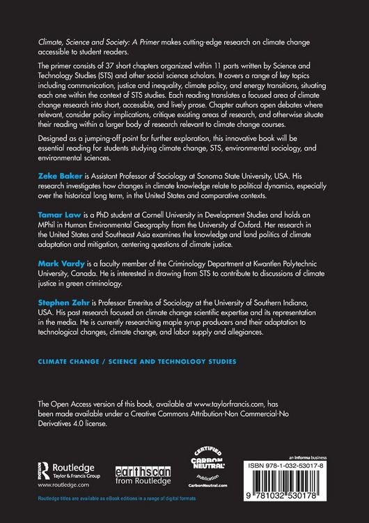 Produktbild: Climate, Science and Society
