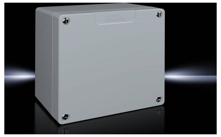 Produktbild: Rittal GA 9112.210 9112.210 Universal-Geh&auml;use 160 x 90 x 160 Aluminium Grau (RAL 7001) 1 St.