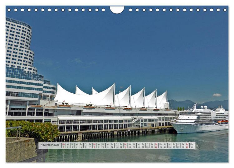 Produktbild: Vancouver Kanada 2026 (Wandkalender 2026 DIN A4 quer), CALVENDO Monatskalender