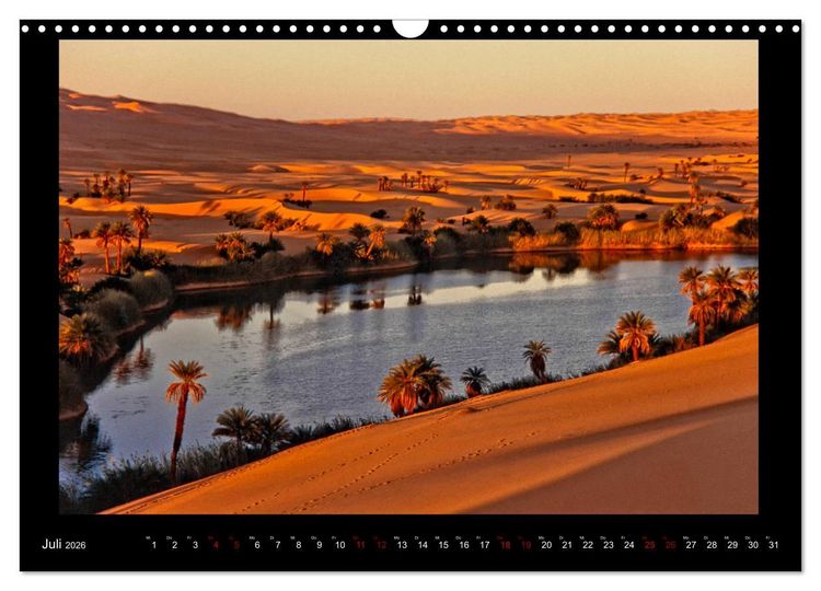Produktbild: Durch die SAHARA - Libyens W&uuml;sten (Wandkalender 2026 DIN A3 quer), CALVENDO Monatskalender