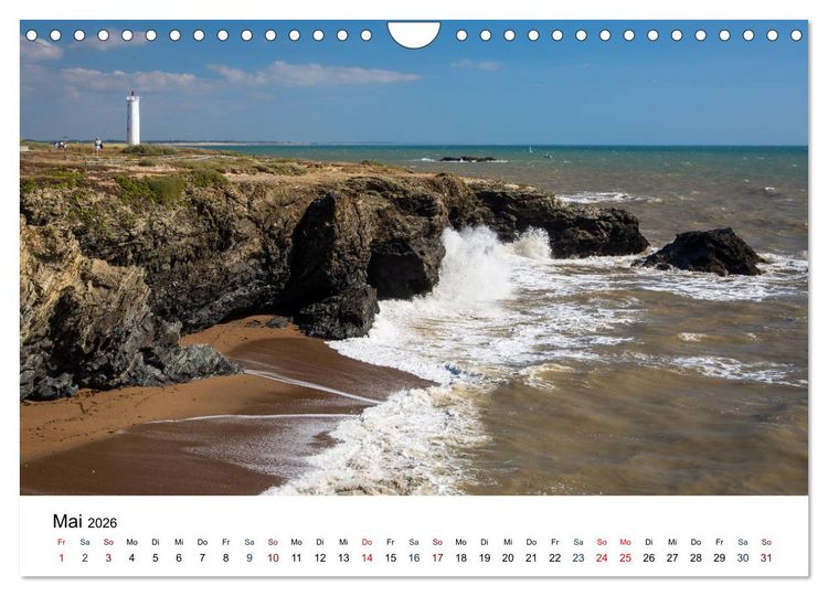 Produktbild: Vend&eacute;e - Bilder von der C&ocirc;te de Lumi&egrave;re (Wandkalender 2026 DIN A4 quer), CALVENDO Monatskalender