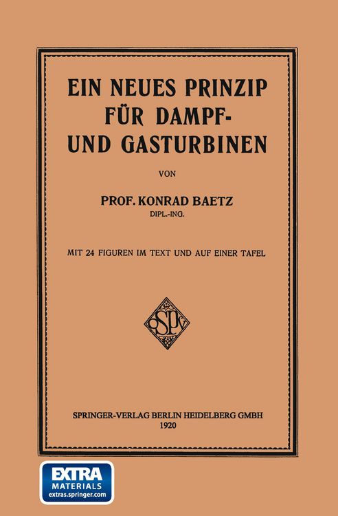 Produktbild: Ein Neues Prinzip f&uuml;r Dampf- und Gasturbinen