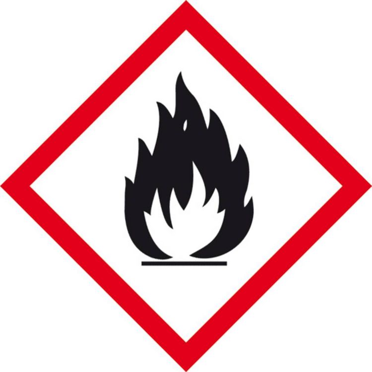 Produktbild: SafetyMarking 21.B1013 GHS-Gefahrenpiktogramm 02 Flamme Folie selbstklebend (B x H) 100 mm x 100 mm 1 St.