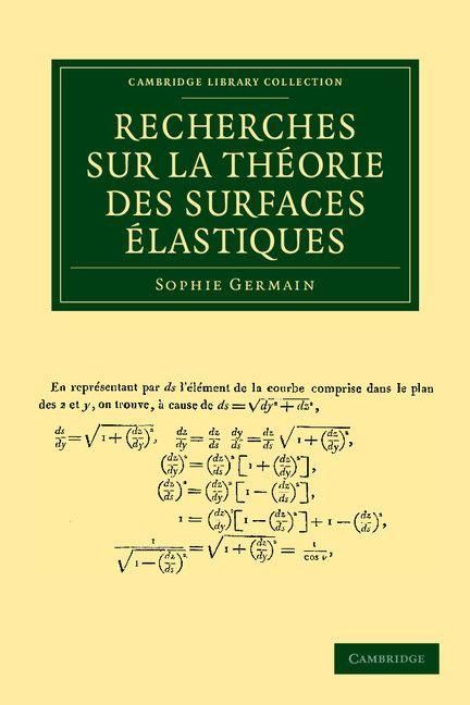 Produktbild: Recherches Sur La Theorie Des Surfaces Elastiques