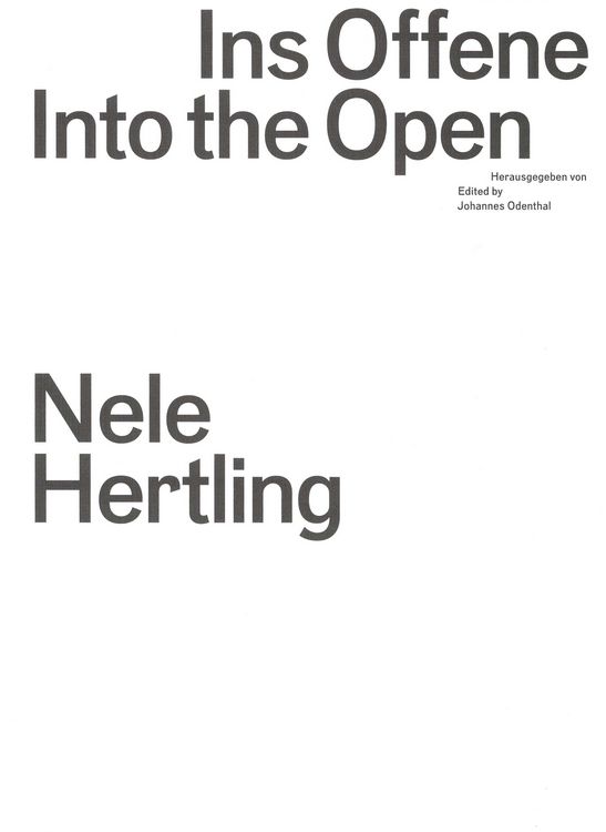Produktbild: Ins Offene / Into the Open