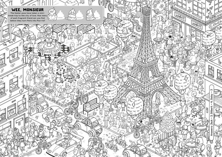 Produktbild: Where's the Easter Poo? Search and Find Colouring Book