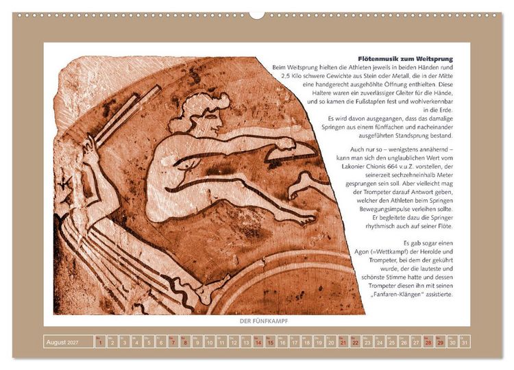 Produktbild: Kurioses im Antiken Olympia (hochwertiger Premium Wandkalender 2027 DIN A2 quer), Kunstdruck in Hochglanz