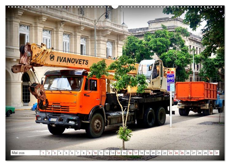 Produktbild: KAMAZ - Die LKW-Ikone der UdSSR auf Kubas Stra&szlig;en (Wandkalender 2026 DIN A2 quer), CALVENDO Monatskalender