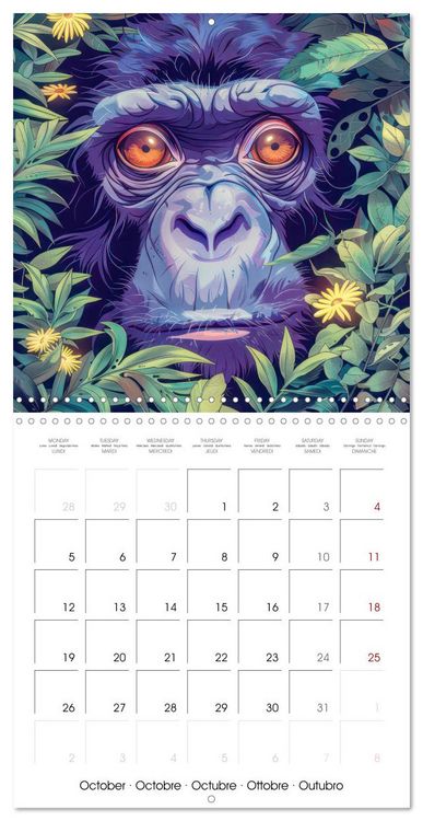 Produktbild: Animals - Jungle life (Wall Calendar 2026 12 &times; 12 Inch) CALVENDO 12 Month Wall Calendar