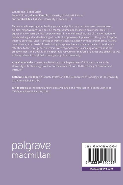 Produktbild: Measuring Women&rsquo;s Political Empowerment across the Globe