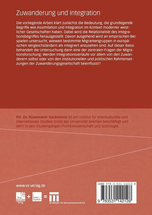 Produktbild: Zuwanderung und Integration
