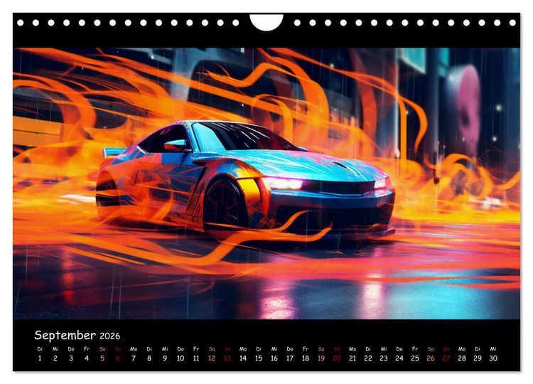 Produktbild: Im Rausch der Geschwindigkeit (Wandkalender 2026 DIN A4 quer), CALVENDO Monatskalender