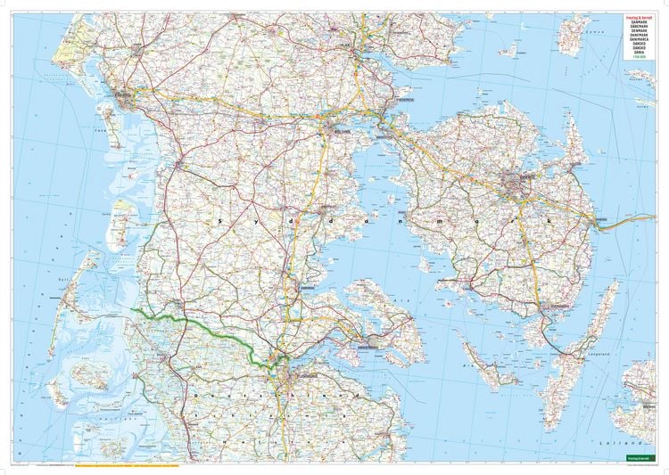Produktbild: freytag & berndt Stra&szlig;enkarte D&auml;nemark Set 1:150.000
