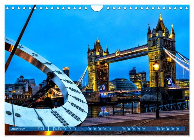Produktbild: London Architektur (Wandkalender 2026 DIN A4 quer), CALVENDO Monatskalender