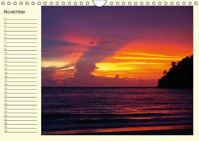 Produktbild: Colours by the sea / Birthday Calendar / UK-Version (Wall Calendar perpetual DIN A4 Landscape)