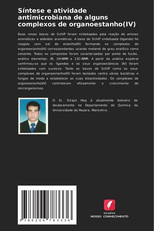 Produktbild: S&iacute;ntese e atividade antimicrobiana de alguns complexos de organoestanho(IV)