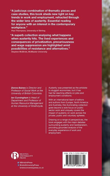 Produktbild: Working in the Context of Austerity