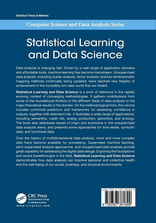 Produktbild: Statistical Learning and Data Science