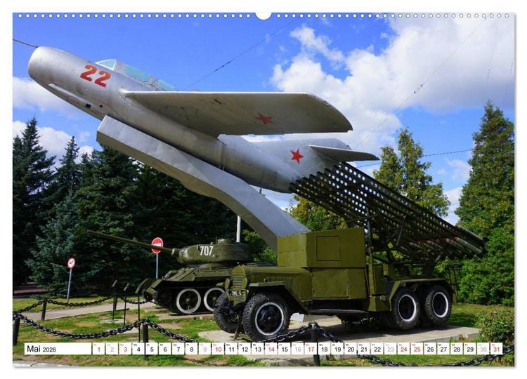 Produktbild: Stalinorgel und T-34 - Sowjetische Milit&auml;rhistorie (Wandkalender 2026 DIN A2 quer), CALVENDO Monatskalender