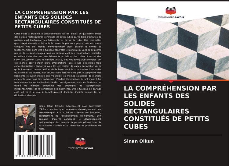 Produktbild: La Compr&eacute;hension Par Les Enfants des Solides Rectangulaires Constitu&eacute;s De Petits Cubes