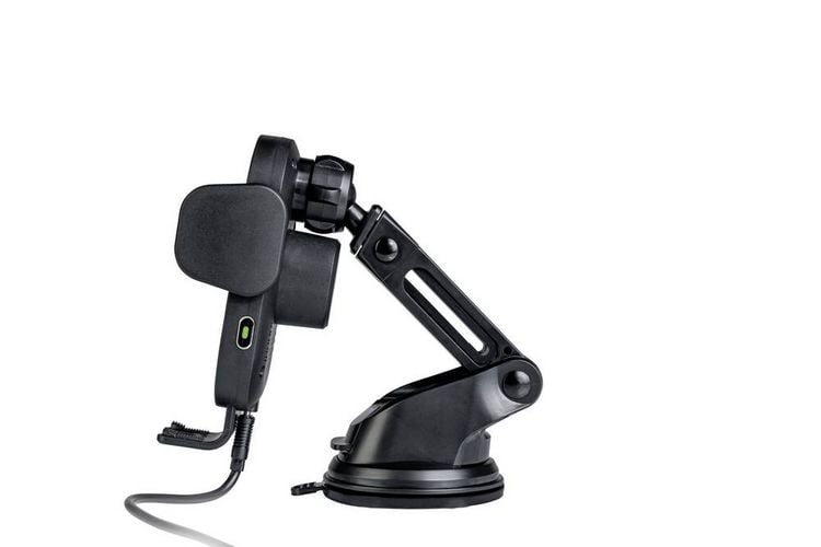Produktbild: Verbatim Induktions-Ladeger&auml;t 15 W FWC-01 Qi Fast Wireless Car Charger 49552 Ausg&auml;nge Magnetanschluss Schwarz